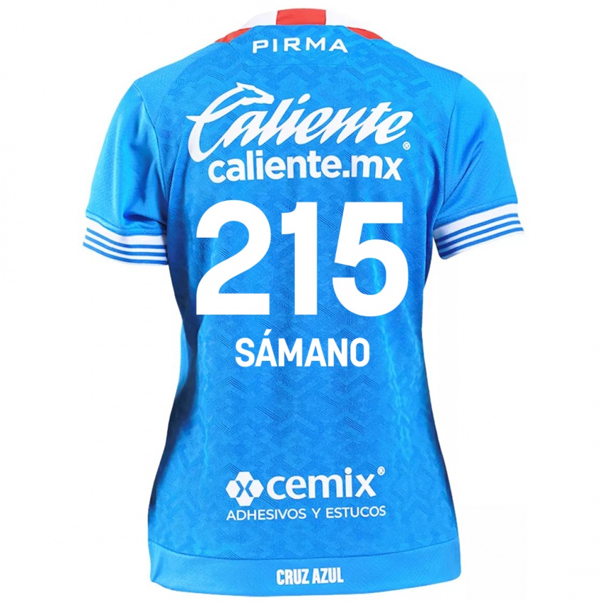 Niño Camiseta Fernando Sámano #215 Cielo Azul 1ª Equipación 2024/25 La Camisa