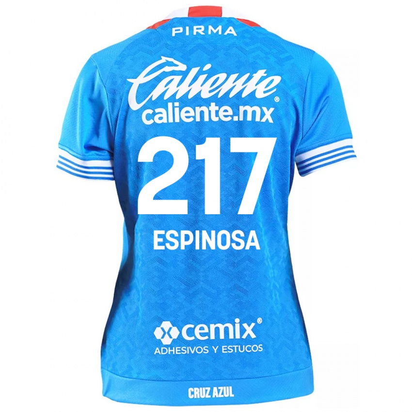 Niño Camiseta Samuel Espinosa #217 Cielo Azul 1ª Equipación 2024/25 La Camisa