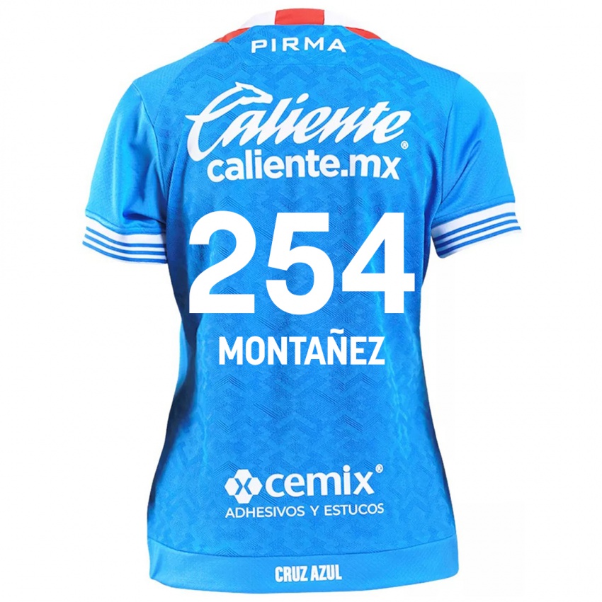 Niño Camiseta Humberto Montañez #254 Cielo Azul 1ª Equipación 2024/25 La Camisa