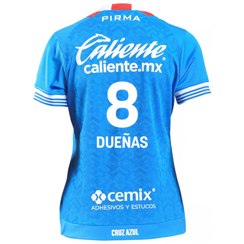 Niño Camiseta Jesus Duenas #8 Cielo Azul 1ª Equipación 2024/25 La Camisa