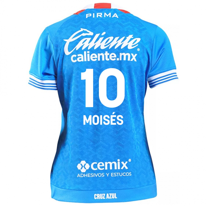 Niño Camiseta Moisés Vieira #10 Cielo Azul 1ª Equipación 2024/25 La Camisa