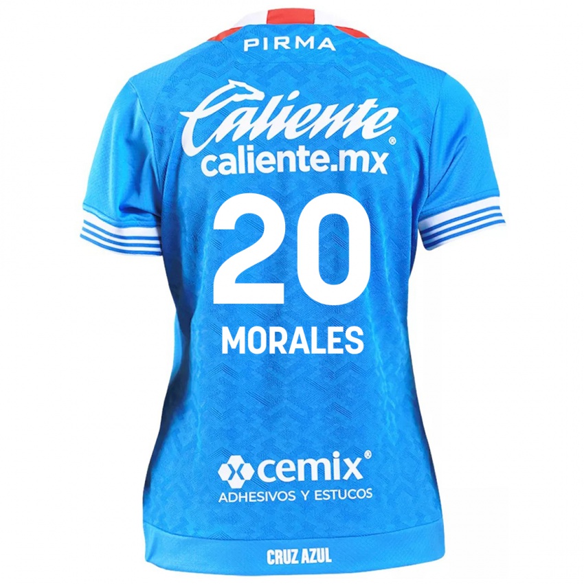 Niño Camiseta Iván Morales #20 Cielo Azul 1ª Equipación 2024/25 La Camisa