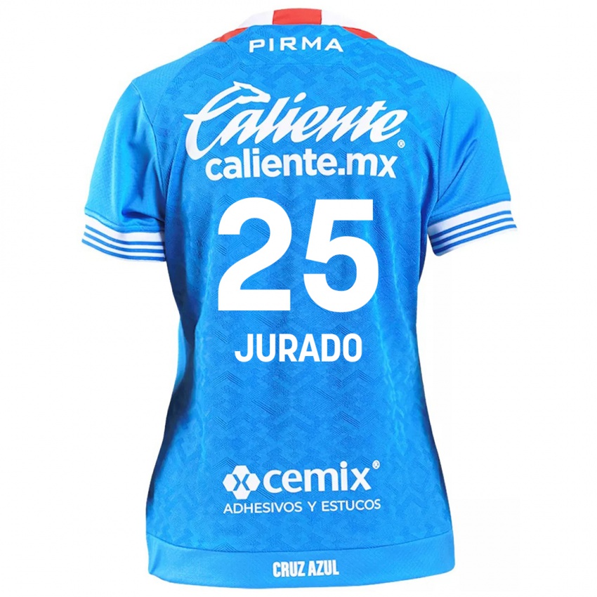 Niño Camiseta Sebastian Jurado #25 Cielo Azul 1ª Equipación 2024/25 La Camisa