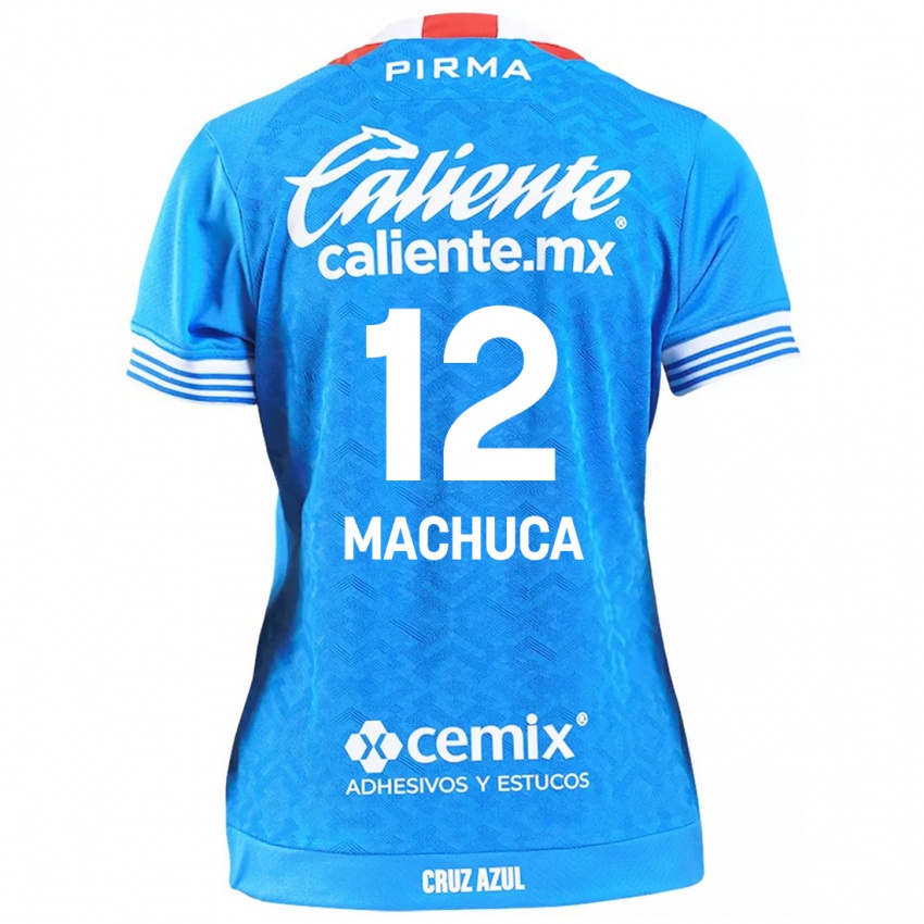 Niño Camiseta Gabriela Machuca #12 Cielo Azul 1ª Equipación 2024/25 La Camisa