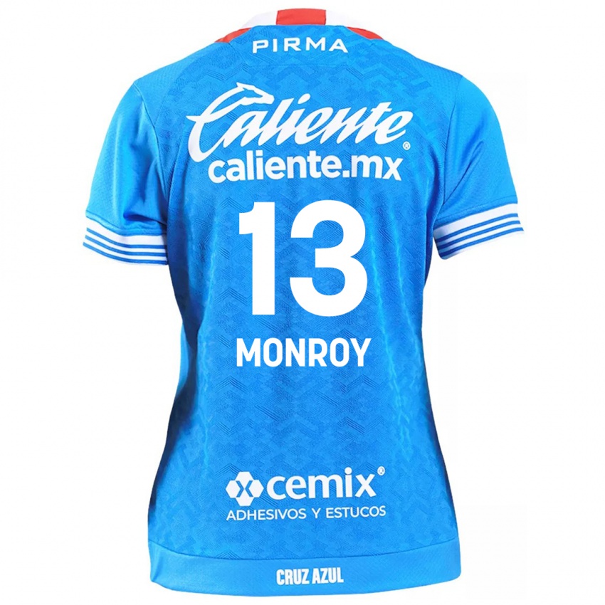 Niño Camiseta Daniela Monroy #13 Cielo Azul 1ª Equipación 2024/25 La Camisa