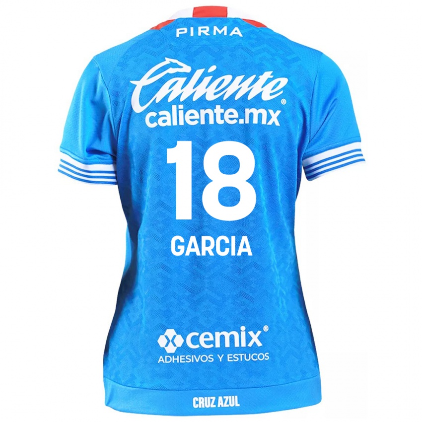 Niño Camiseta Diana Garcia #18 Cielo Azul 1ª Equipación 2024/25 La Camisa