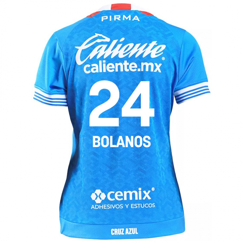 Niño Camiseta Jatziry Bolanos #24 Cielo Azul 1ª Equipación 2024/25 La Camisa