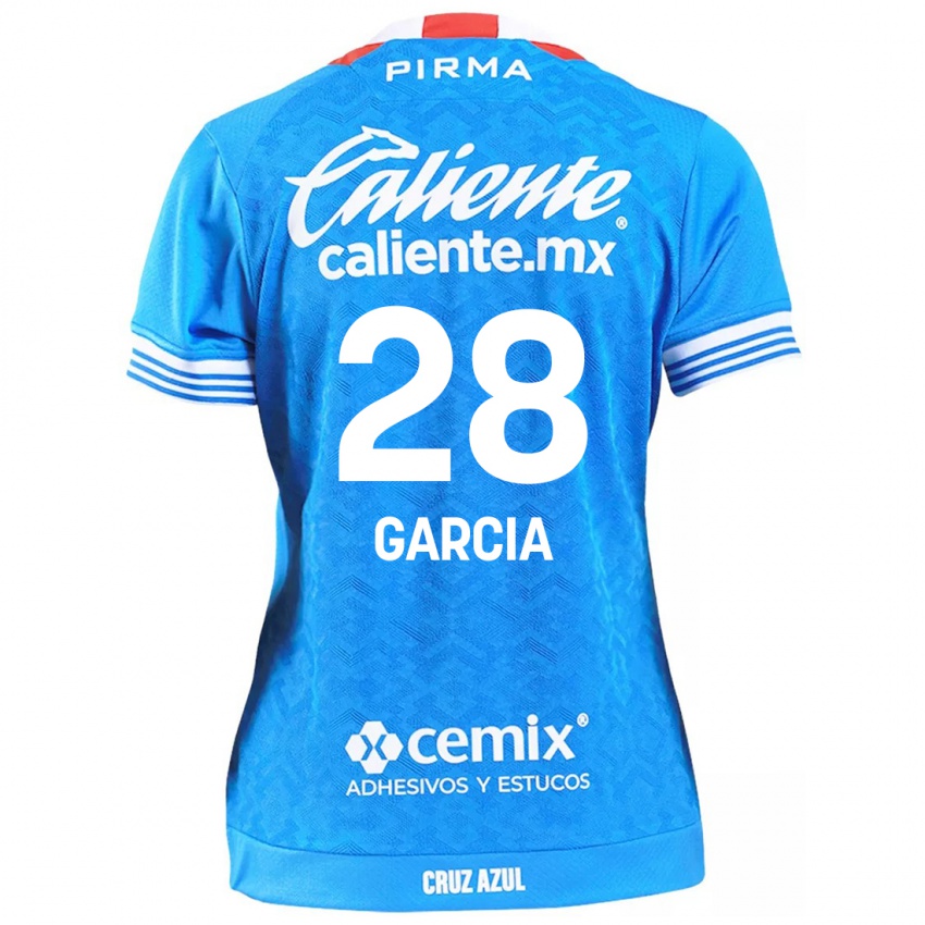 Niño Camiseta Ana Garcia #28 Cielo Azul 1ª Equipación 2024/25 La Camisa