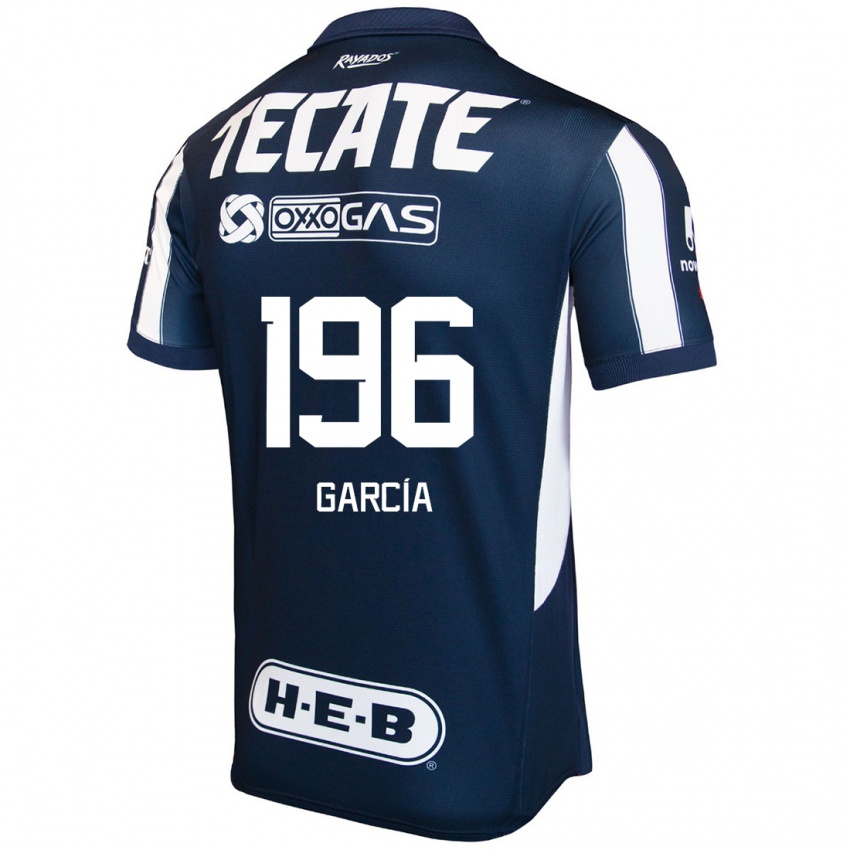 Niño Camiseta Diego García #196 Azul Rojo Blanco 1ª Equipación 2024/25 La Camisa