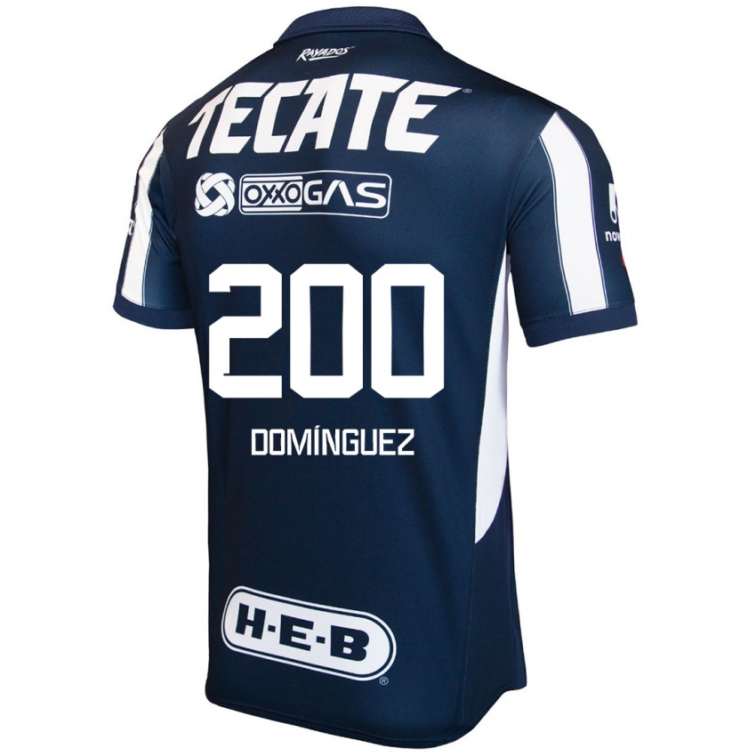 Niño Camiseta Joel Domínguez #200 Azul Rojo Blanco 1ª Equipación 2024/25 La Camisa