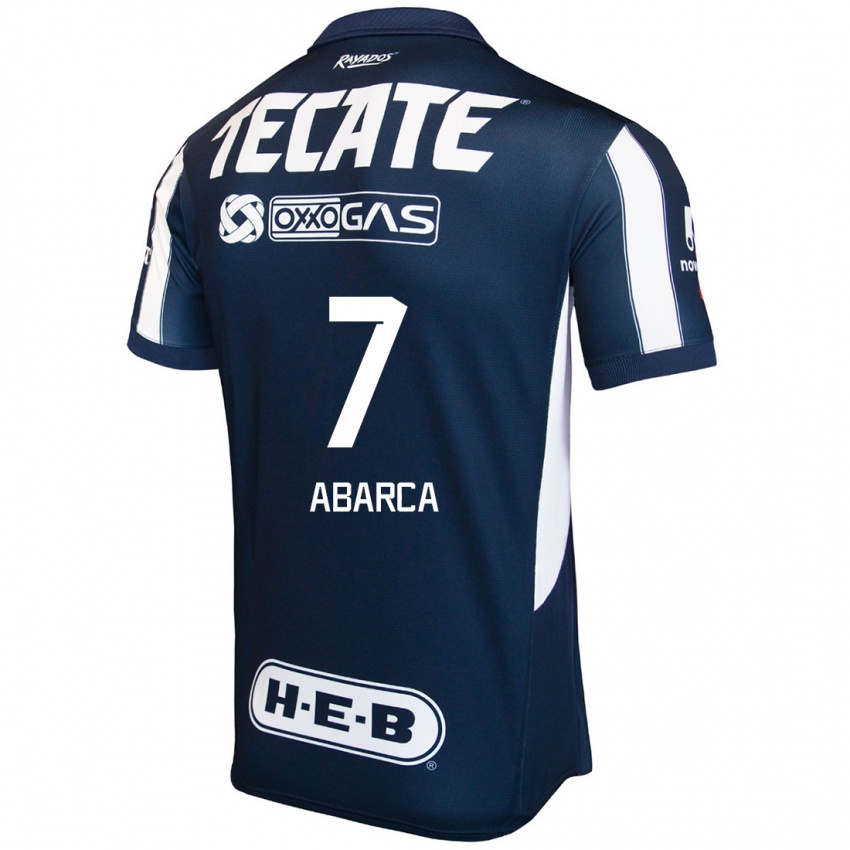 Niño Camiseta Vidalia Abarca #7 Azul Rojo Blanco 1ª Equipación 2024/25 La Camisa