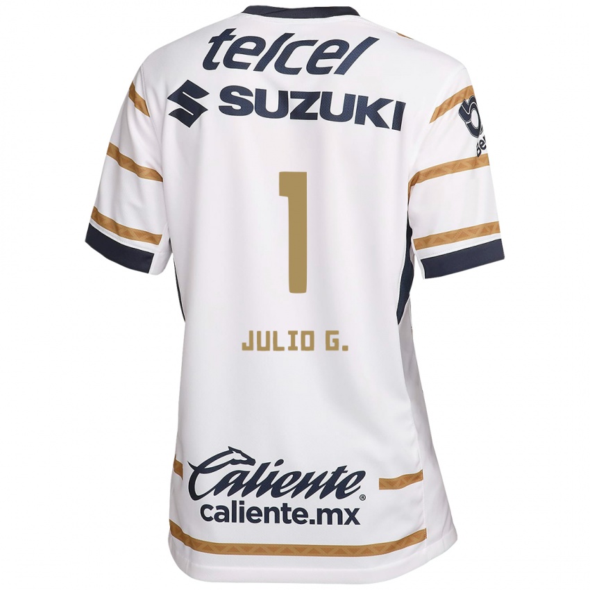 Niño Camiseta Julio González #1 Obsidiana Blanca 1ª Equipación 2024/25 La Camisa