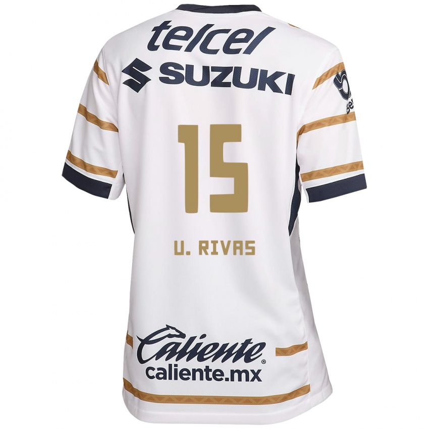 Niño Camiseta Ulises Rivas #15 Obsidiana Blanca 1ª Equipación 2024/25 La Camisa