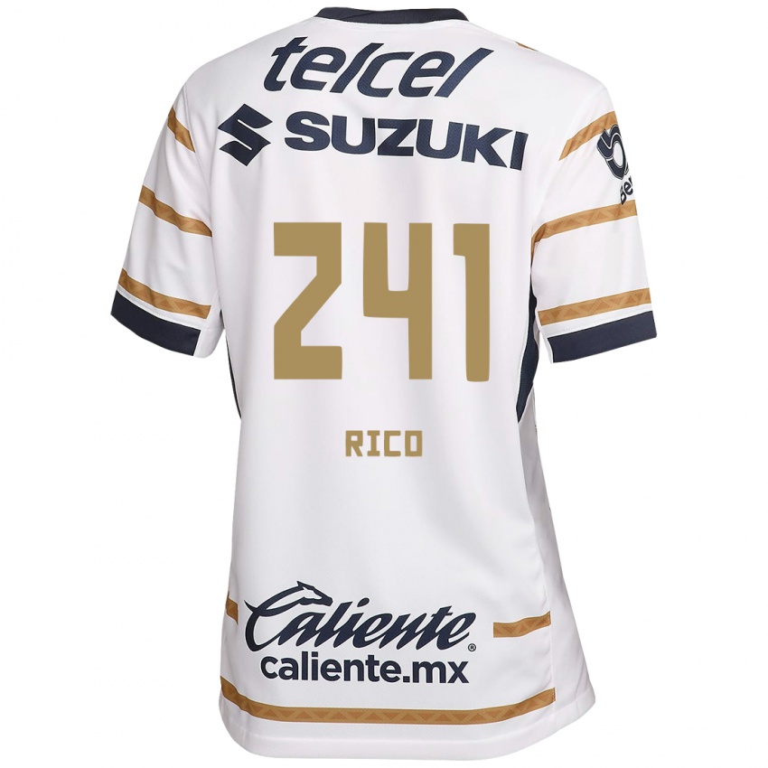 Niño Camiseta Ángel Rico #241 Obsidiana Blanca 1ª Equipación 2024/25 La Camisa