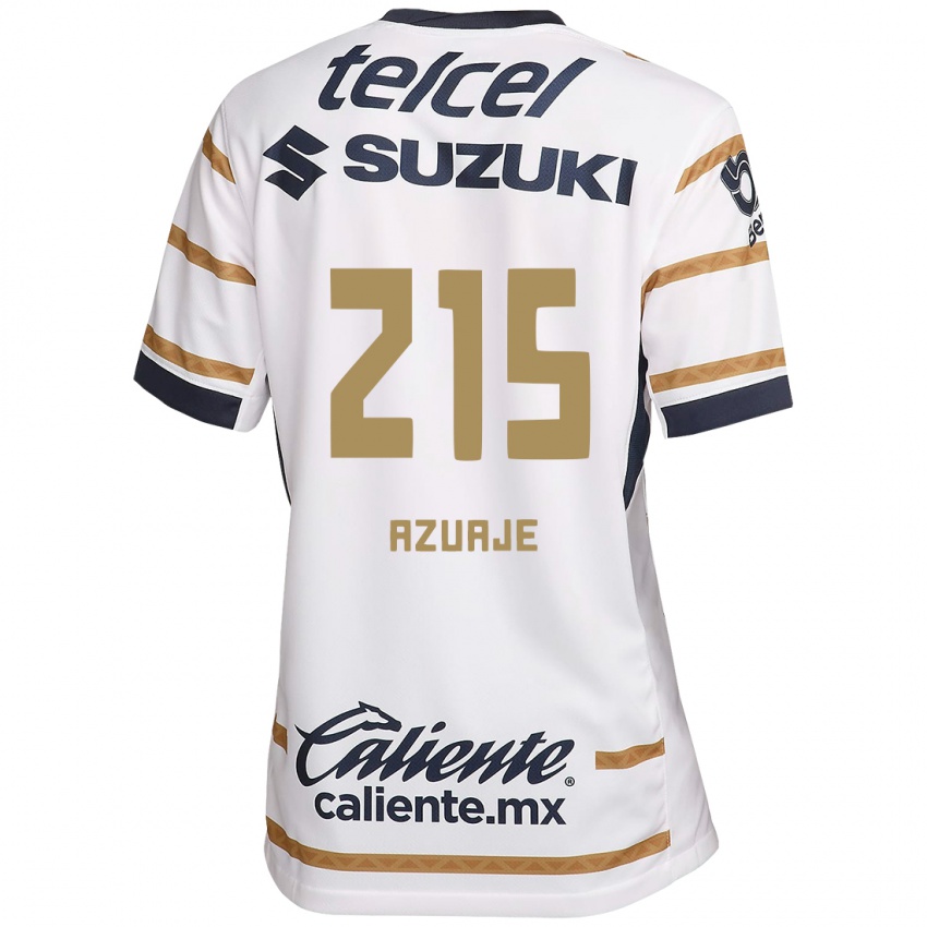 Niño Camiseta Ángel Azuaje #215 Obsidiana Blanca 1ª Equipación 2024/25 La Camisa