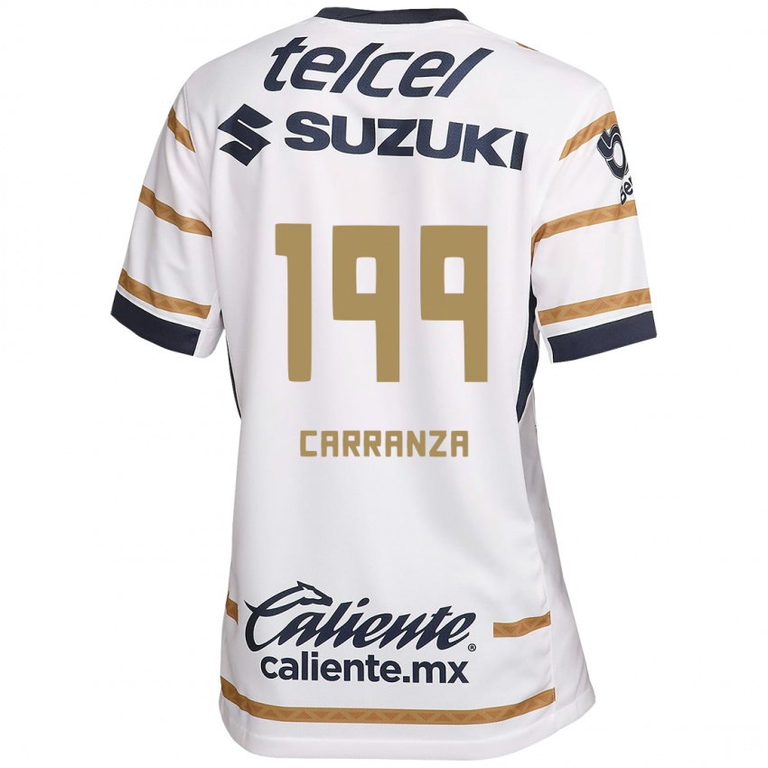 Niño Camiseta Kléber Carranza #199 Obsidiana Blanca 1ª Equipación 2024/25 La Camisa