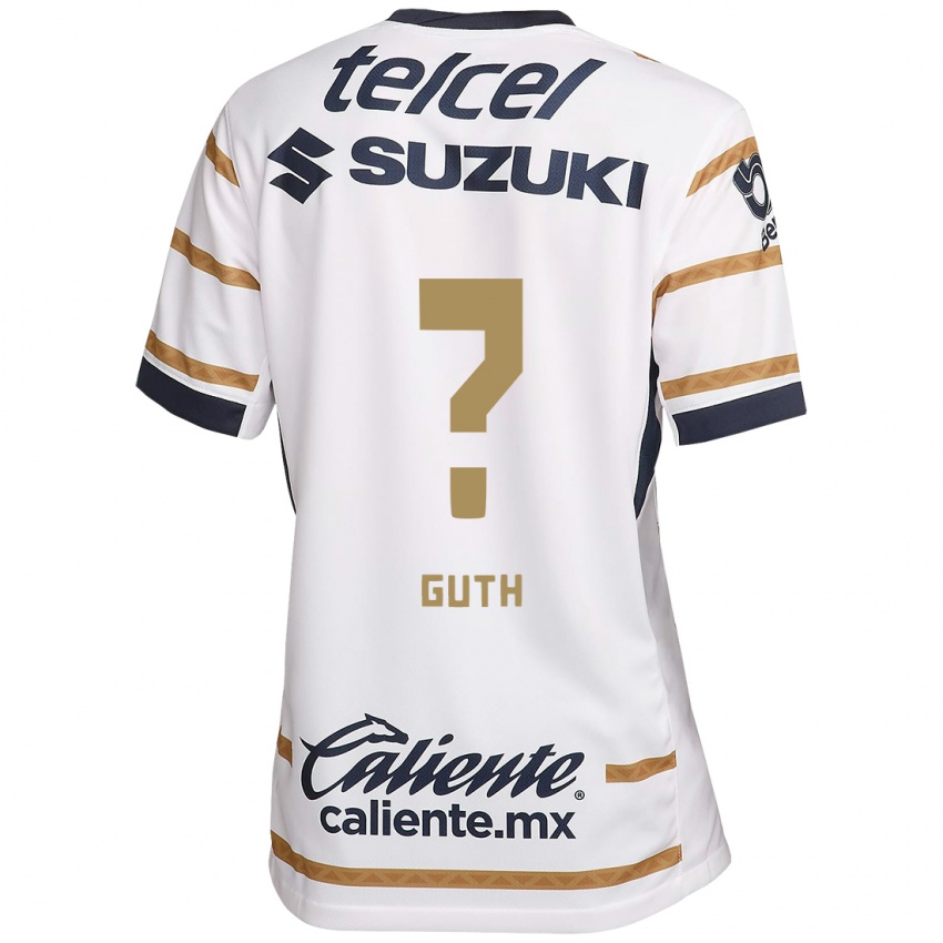 Niño Camiseta Tiago Guth #0 Obsidiana Blanca 1ª Equipación 2024/25 La Camisa