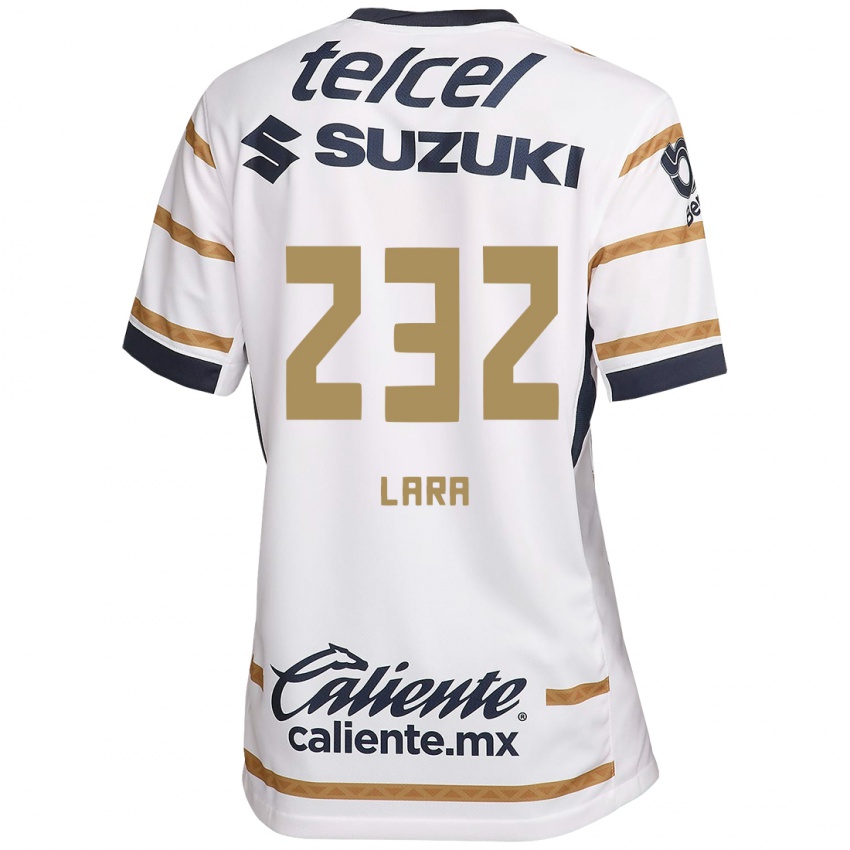 Niño Camiseta Pablo Lara #232 Obsidiana Blanca 1ª Equipación 2024/25 La Camisa