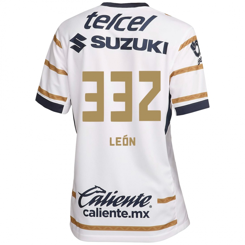 Niño Camiseta Andryk León #332 Obsidiana Blanca 1ª Equipación 2024/25 La Camisa