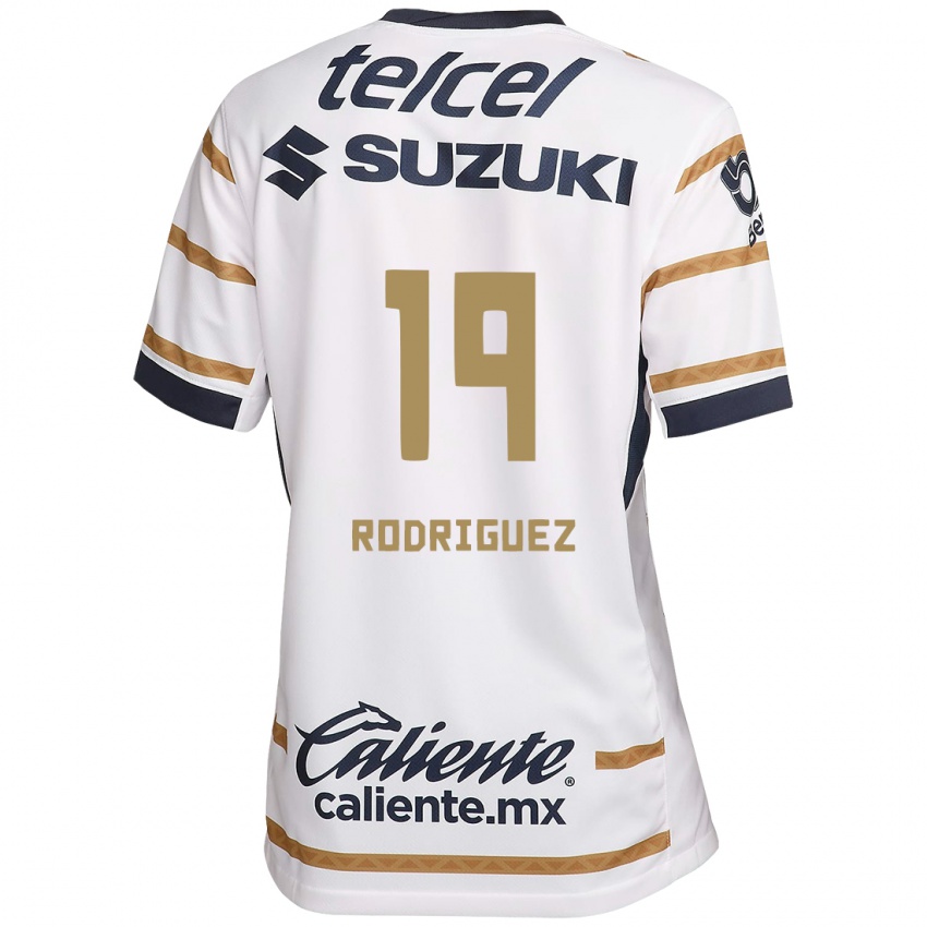 Niño Camiseta Yaneisy Rodriguez #19 Obsidiana Blanca 1ª Equipación 2024/25 La Camisa