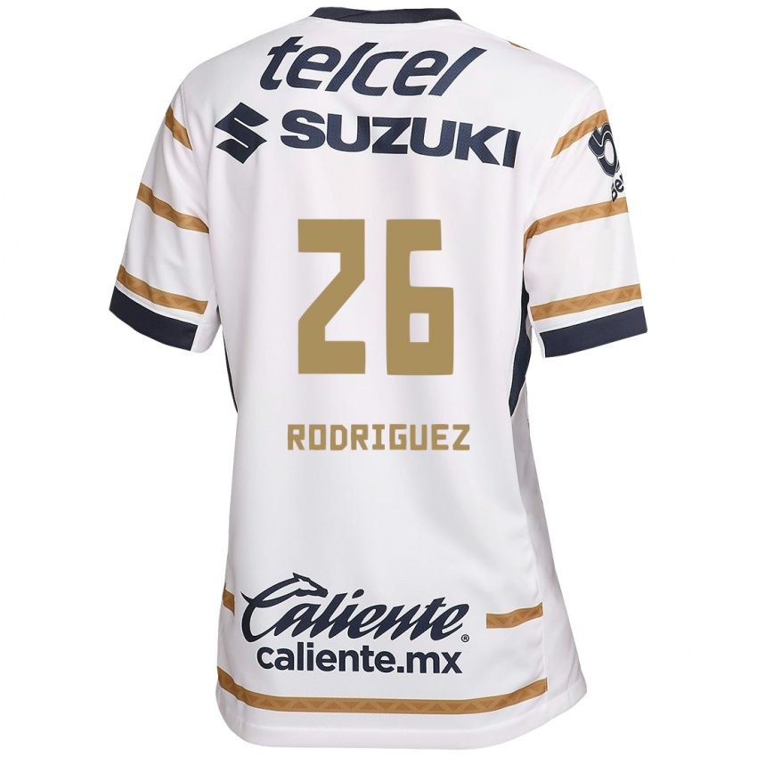 Niño Camiseta Lucia Rodriguez #26 Obsidiana Blanca 1ª Equipación 2024/25 La Camisa