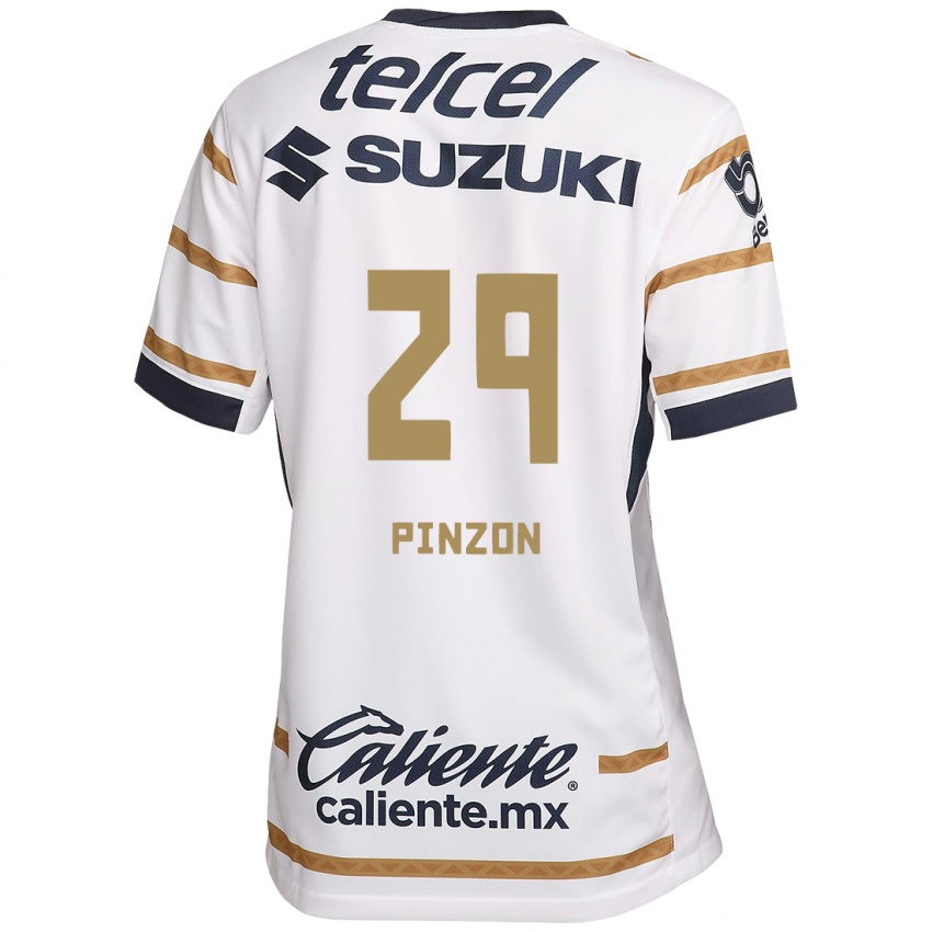 Niño Camiseta Liceth Pinzon #29 Obsidiana Blanca 1ª Equipación 2024/25 La Camisa