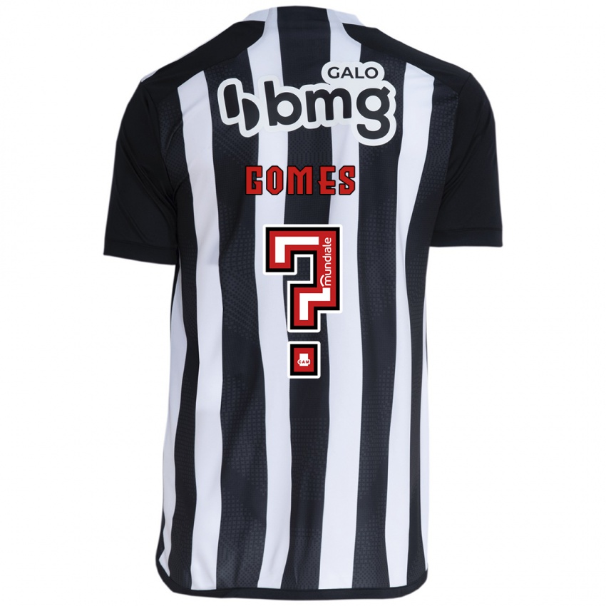 Niño Camiseta Fábio Gomes #0 Blanco Negro 1ª Equipación 2024/25 La Camisa