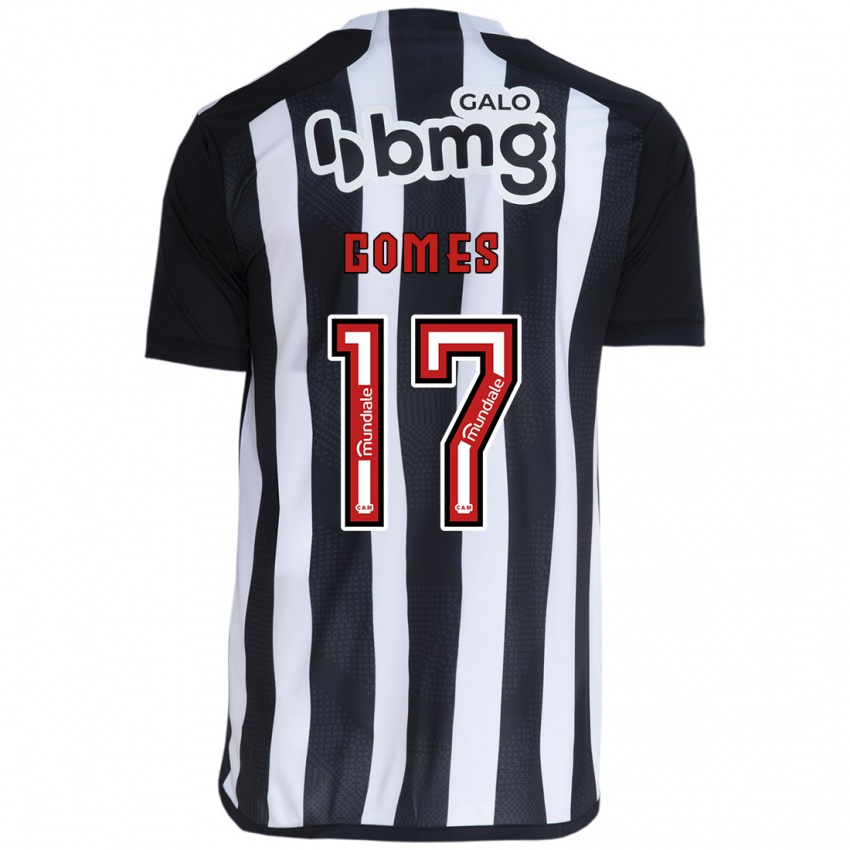 Niño Camiseta Igor Gomes #17 Blanco Negro 1ª Equipación 2024/25 La Camisa