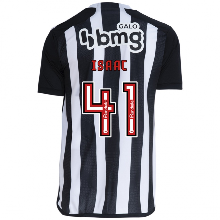 Niño Camiseta Isaac #41 Blanco Negro 1ª Equipación 2024/25 La Camisa