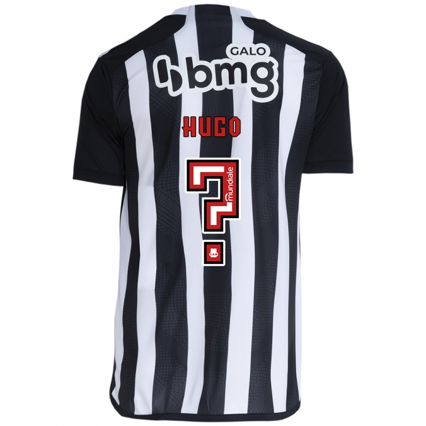 Niño Camiseta Victor Hugo #0 Blanco Negro 1ª Equipación 2024/25 La Camisa