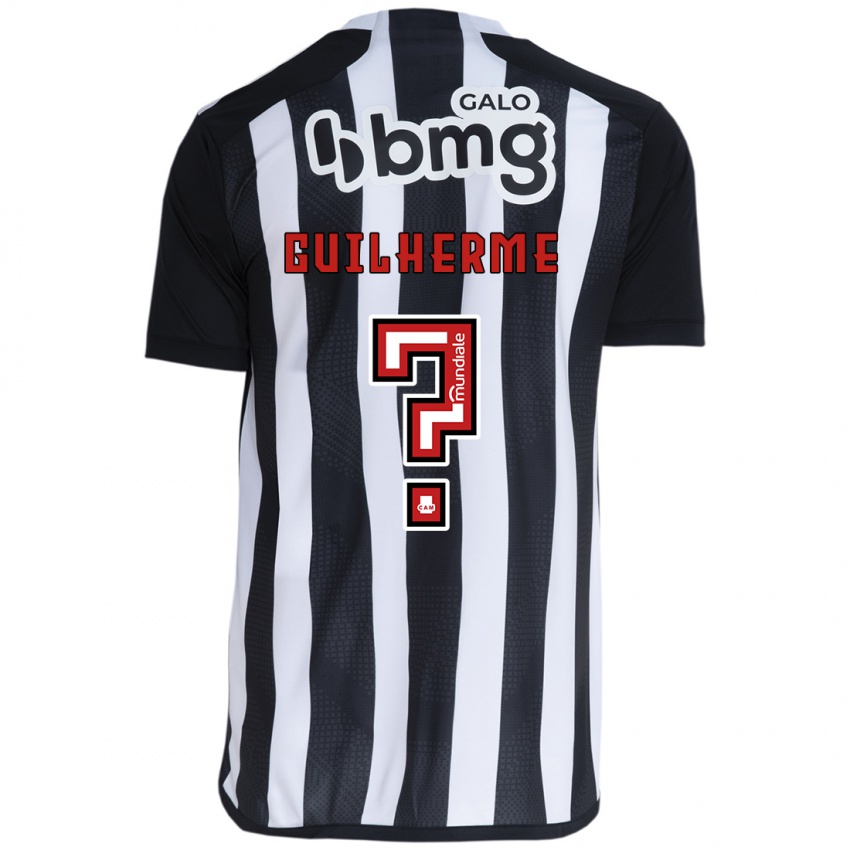 Niño Camiseta Kauan Guilherme #0 Blanco Negro 1ª Equipación 2024/25 La Camisa