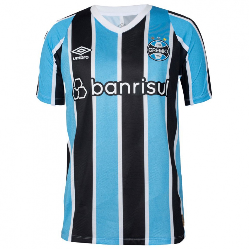 Niño Camiseta Nathan Fernandes #32 Azul Negro Blanco 1ª Equipación 2024/25 La Camisa