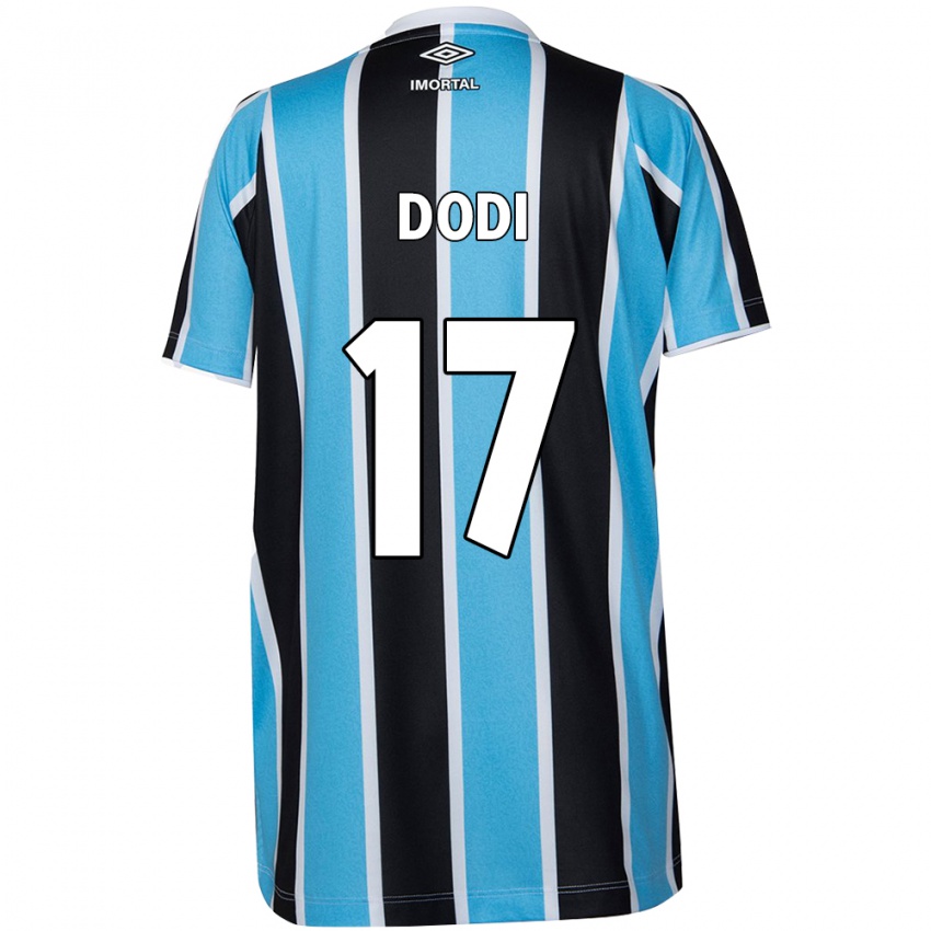 Niño Camiseta Dodi #17 Azul Negro Blanco 1ª Equipación 2024/25 La Camisa