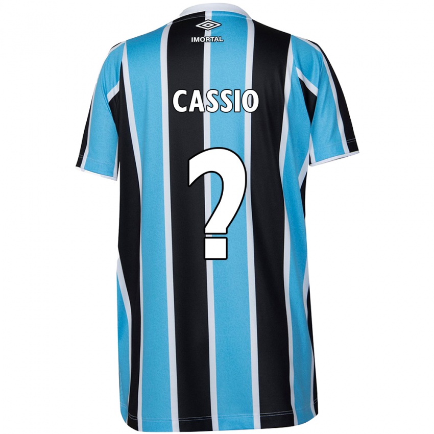 Niño Camiseta Cássio #0 Azul Negro Blanco 1ª Equipación 2024/25 La Camisa