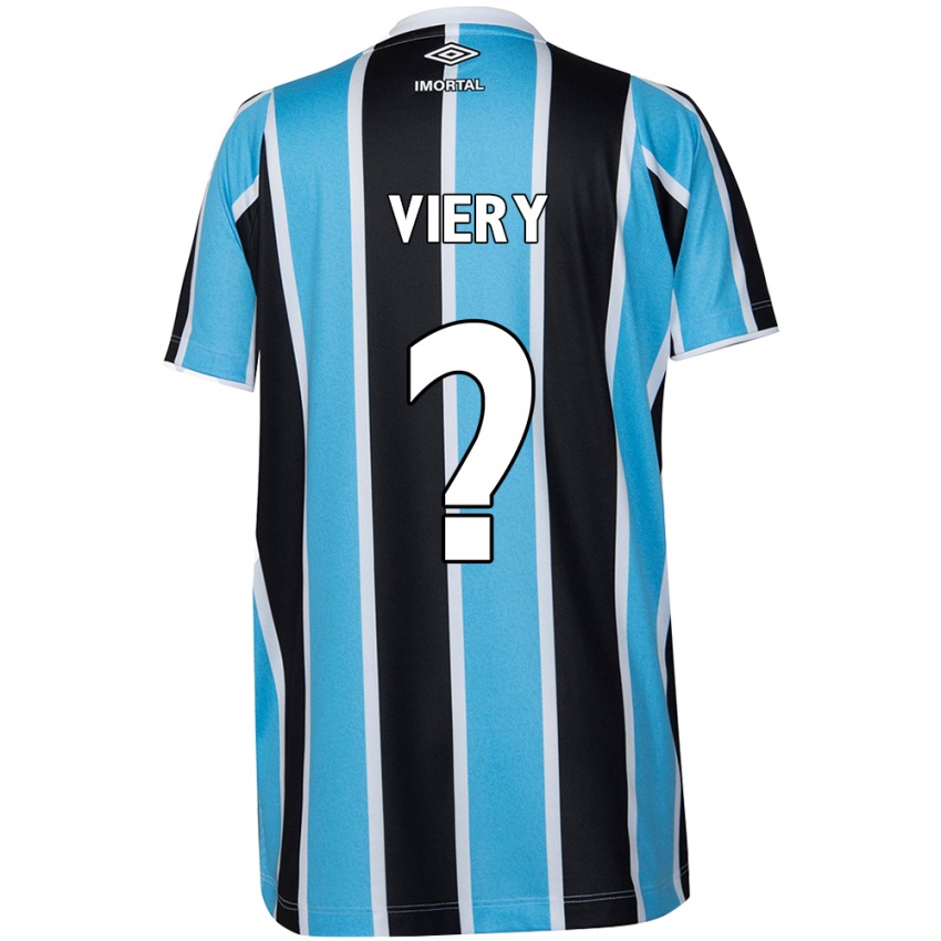 Niño Camiseta Viery #0 Azul Negro Blanco 1ª Equipación 2024/25 La Camisa