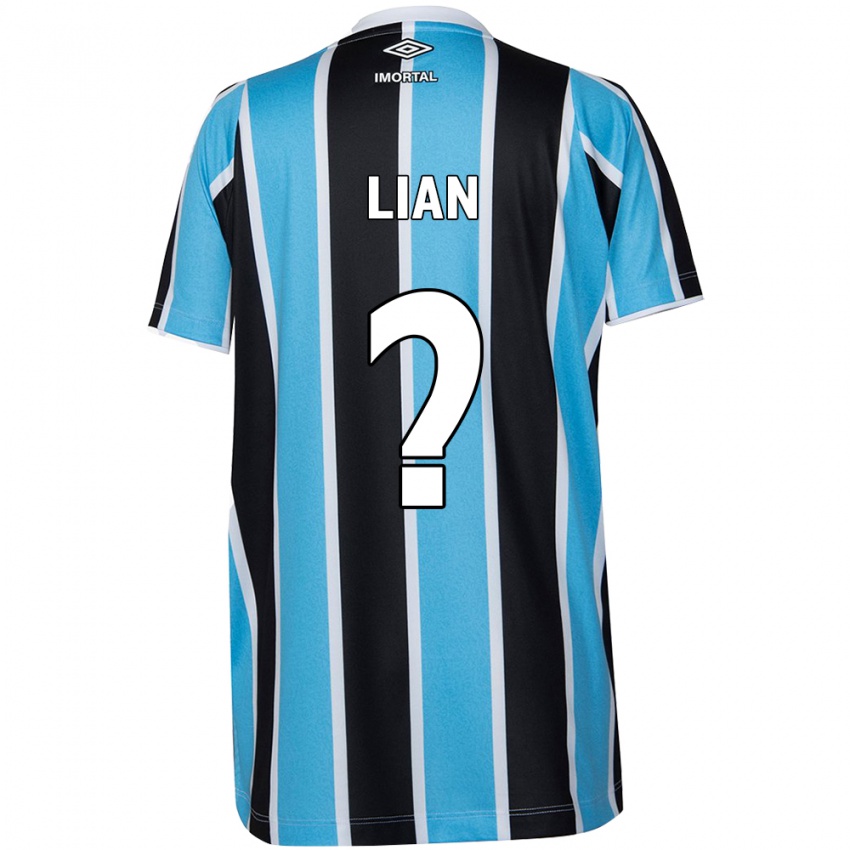 Niño Camiseta Lian #0 Azul Negro Blanco 1ª Equipación 2024/25 La Camisa