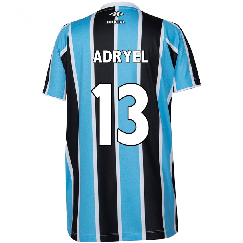 Niño Camiseta Adryel #13 Azul Negro Blanco 1ª Equipación 2024/25 La Camisa