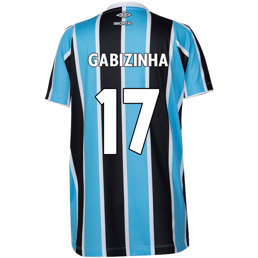 Niño Camiseta Gabizinha #17 Azul Negro Blanco 1ª Equipación 2024/25 La Camisa