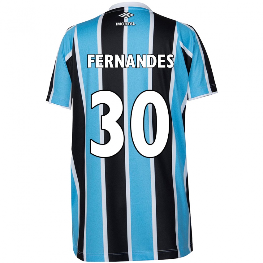 Niño Camiseta Raquel Fernandes #30 Azul Negro Blanco 1ª Equipación 2024/25 La Camisa