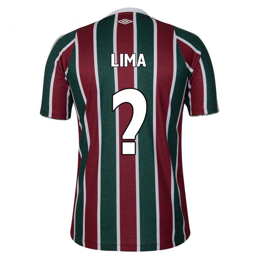 Niño Camiseta Daniel Lima #0 Verde Granate Blanco 1ª Equipación 2024/25 La Camisa