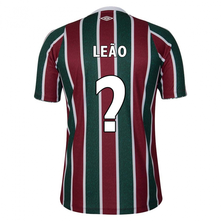 Niño Camiseta Caio Leão #0 Verde Granate Blanco 1ª Equipación 2024/25 La Camisa