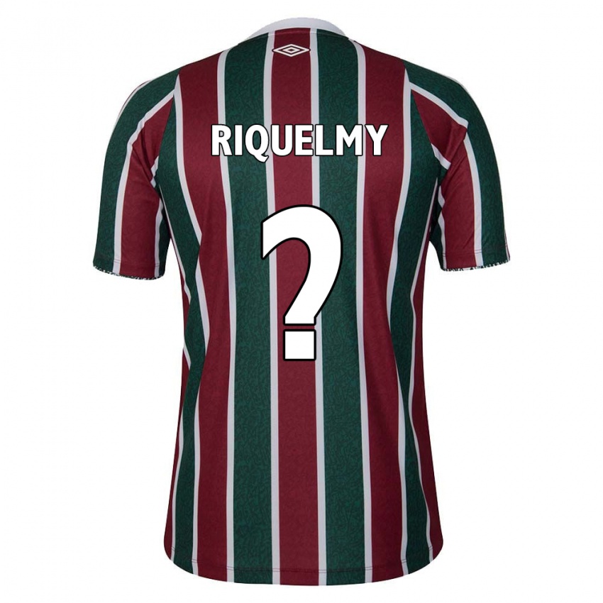 Niño Camiseta Riquelmy #0 Verde Granate Blanco 1ª Equipación 2024/25 La Camisa