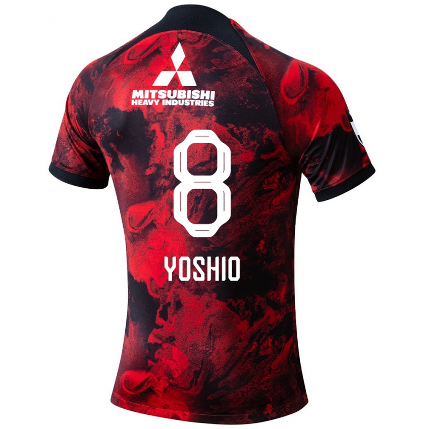 Niño Camiseta Yoshio Koizumi #8 Negro Rojo 1ª Equipación 2024/25 La Camisa