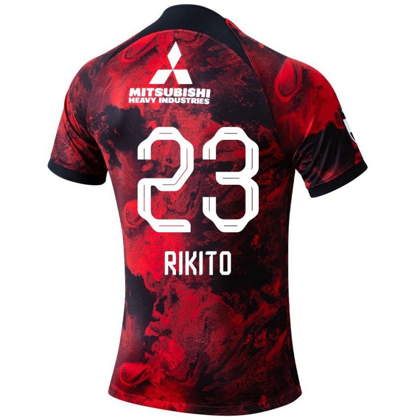 Niño Camiseta Rikito Inoue #23 Negro Rojo 1ª Equipación 2024/25 La Camisa