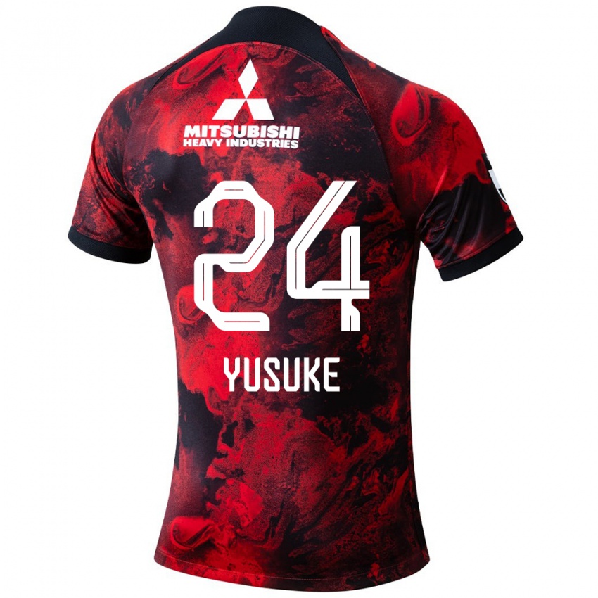 Niño Camiseta Yusuke Matsuo #24 Negro Rojo 1ª Equipación 2024/25 La Camisa