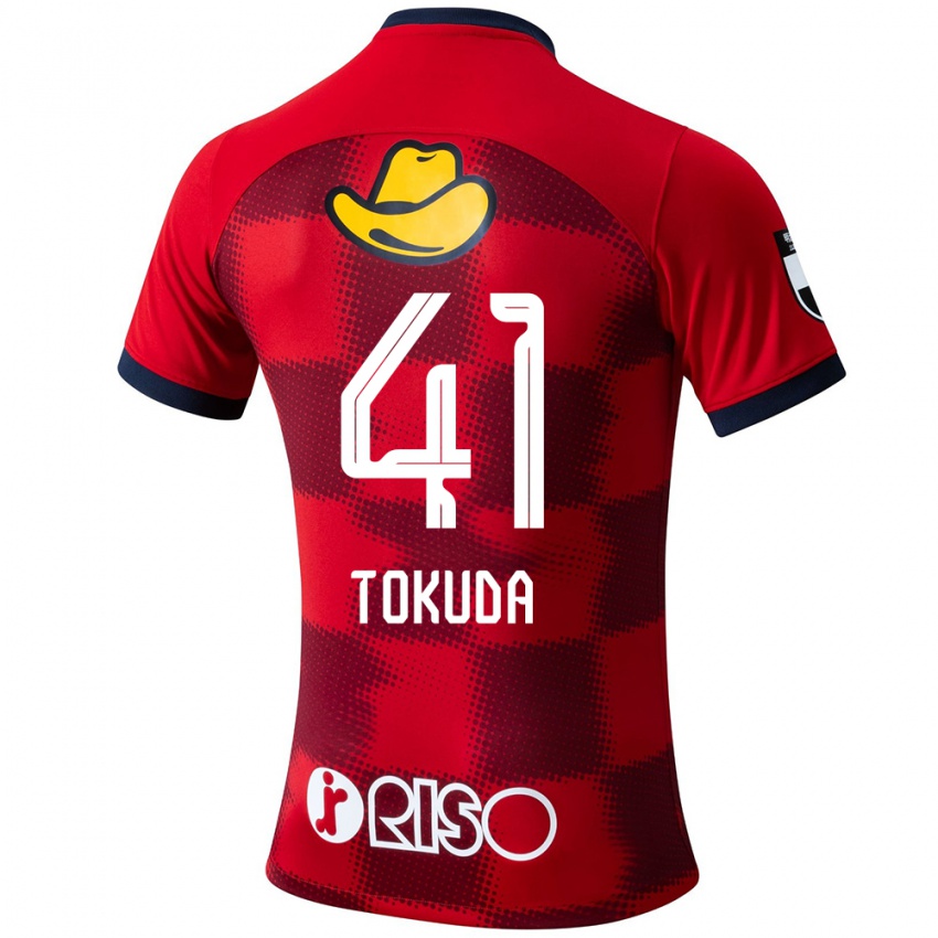 Niño Camiseta Homare Tokuda #41 Rojo Azul Blanco 1ª Equipación 2024/25 La Camisa