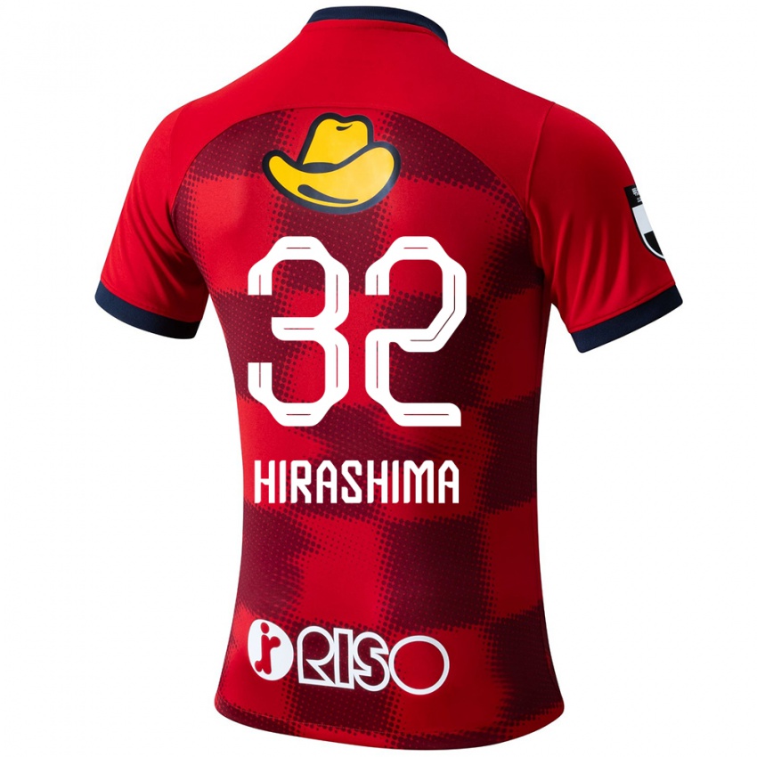 Niño Camiseta Daigo Hirashima #32 Rojo Azul Blanco 1ª Equipación 2024/25 La Camisa