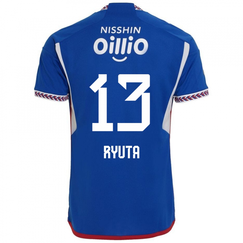 Niño Camiseta Ryuta Koike #13 Azul Blanco Rojo 1ª Equipación 2024/25 La Camisa