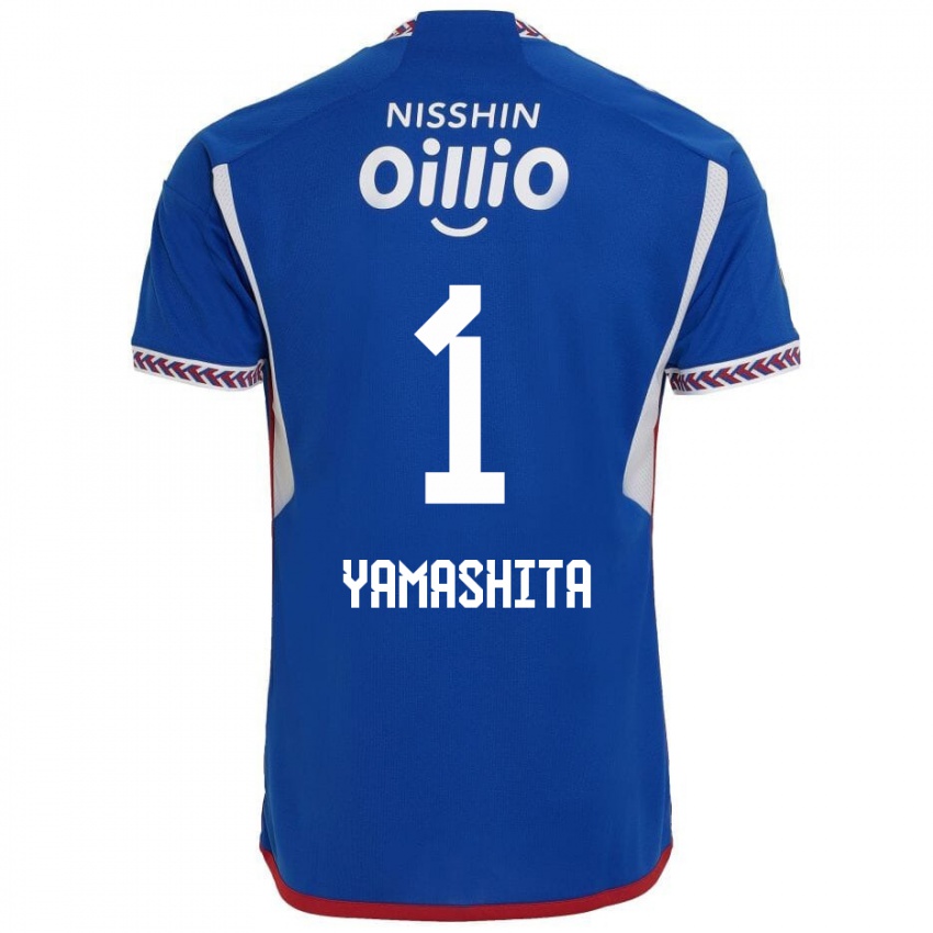 Niño Camiseta Shoma Yamashita #1 Azul Blanco Rojo 1ª Equipación 2024/25 La Camisa