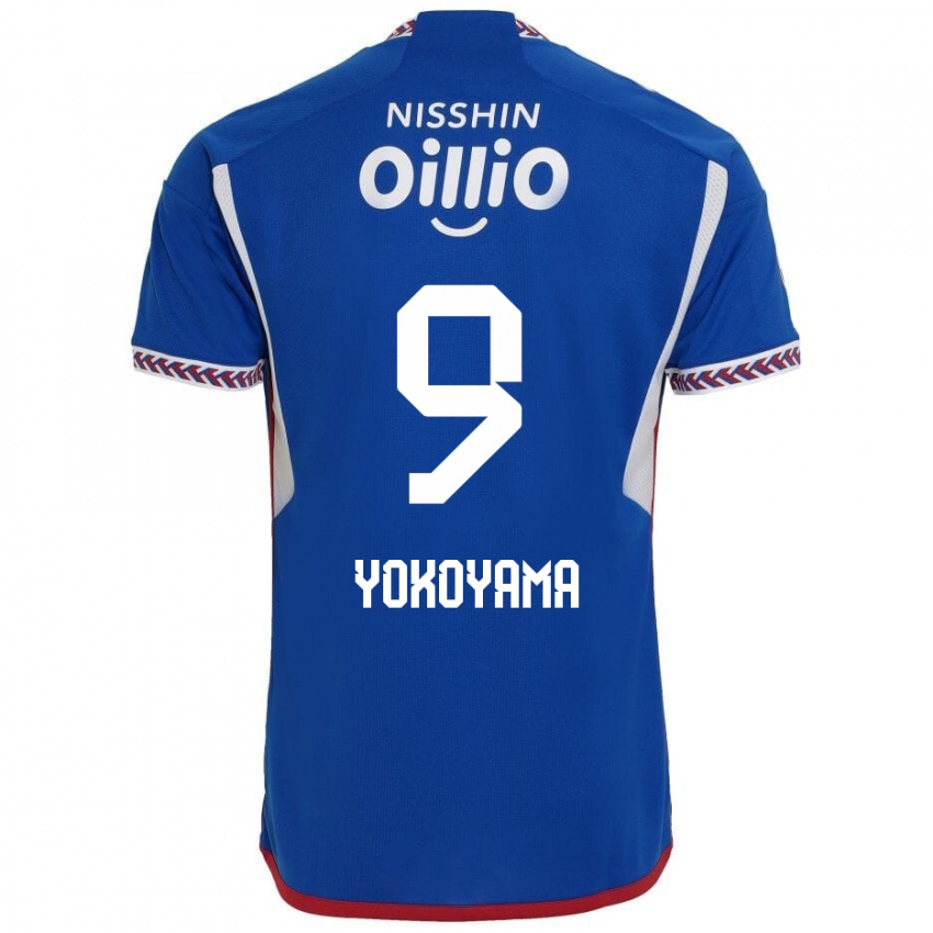 Niño Camiseta Shunsuke Yokoyama #9 Azul Blanco Rojo 1ª Equipación 2024/25 La Camisa